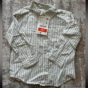 Boys zara linen blend shirt